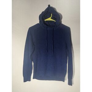 Banana Republic Supima Cotton Hoodie Sweater Men’s Small Navy Blue Knit